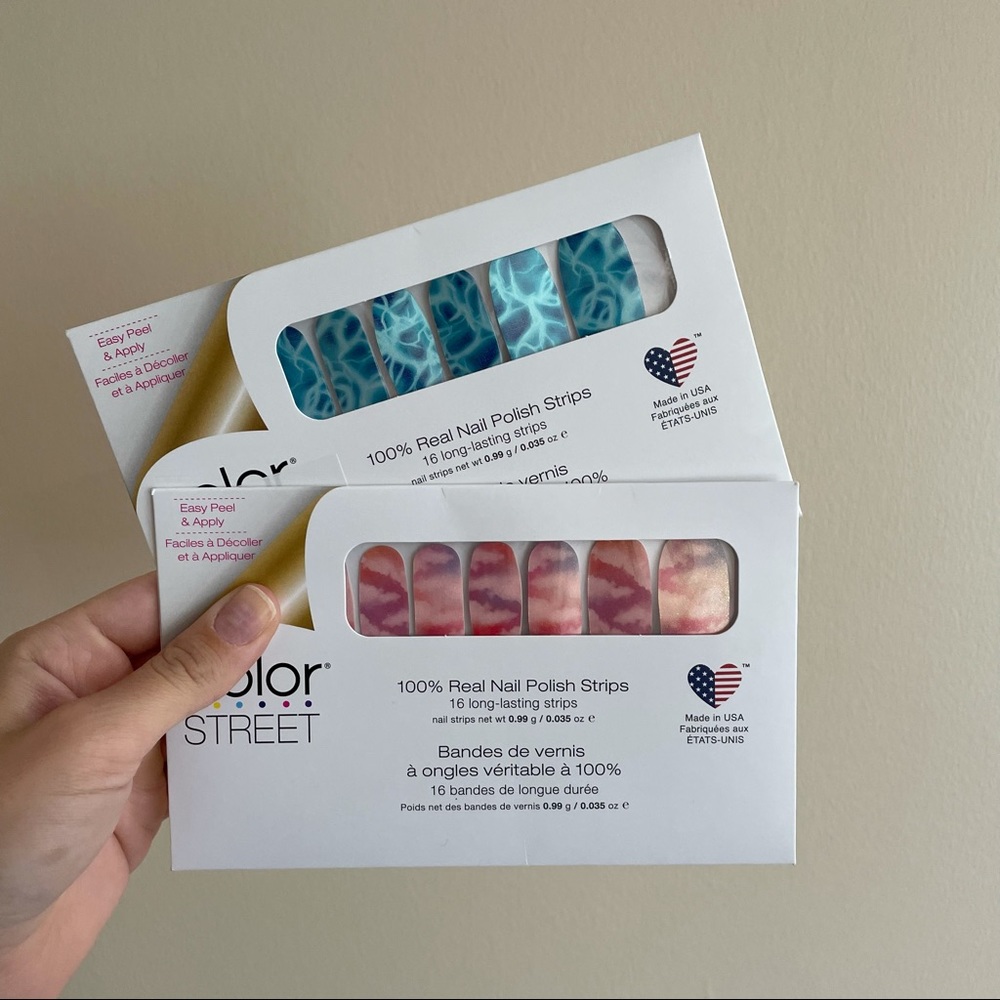 TWO Color Street Nail Art Sets. 1 POOL INTENTIONS